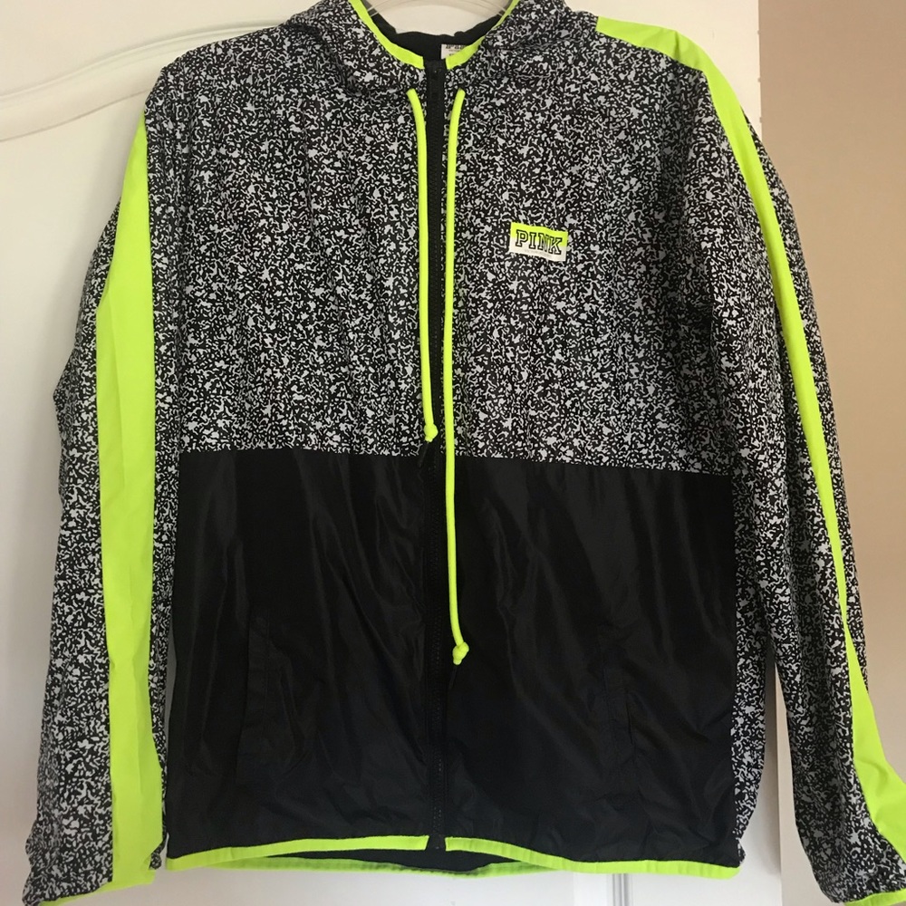 Victoria secret PINK neon windbreaker